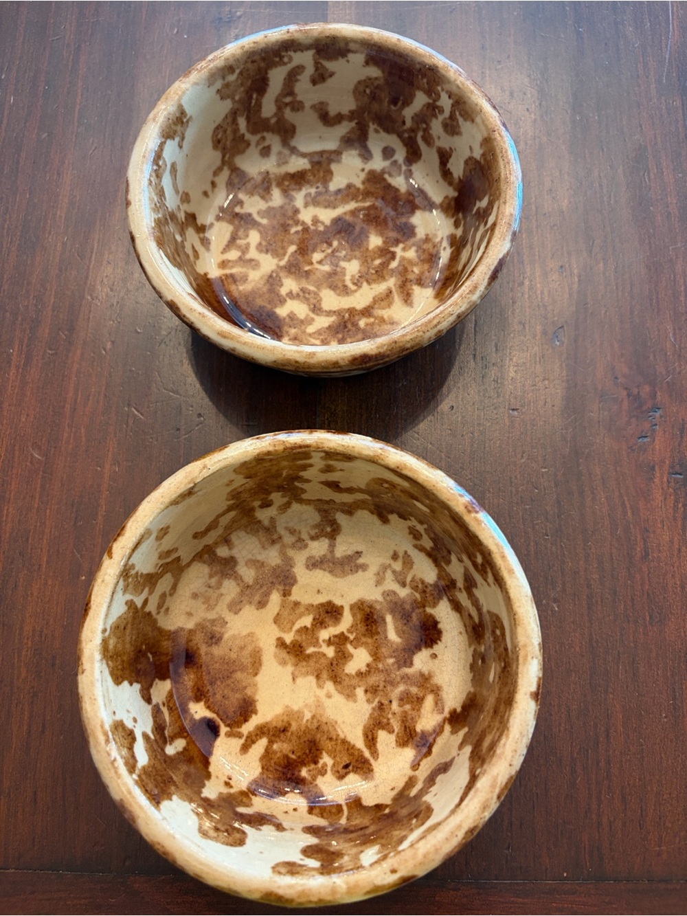 Rockingham Sponge-ware Vintage  - Set of 2 bowls